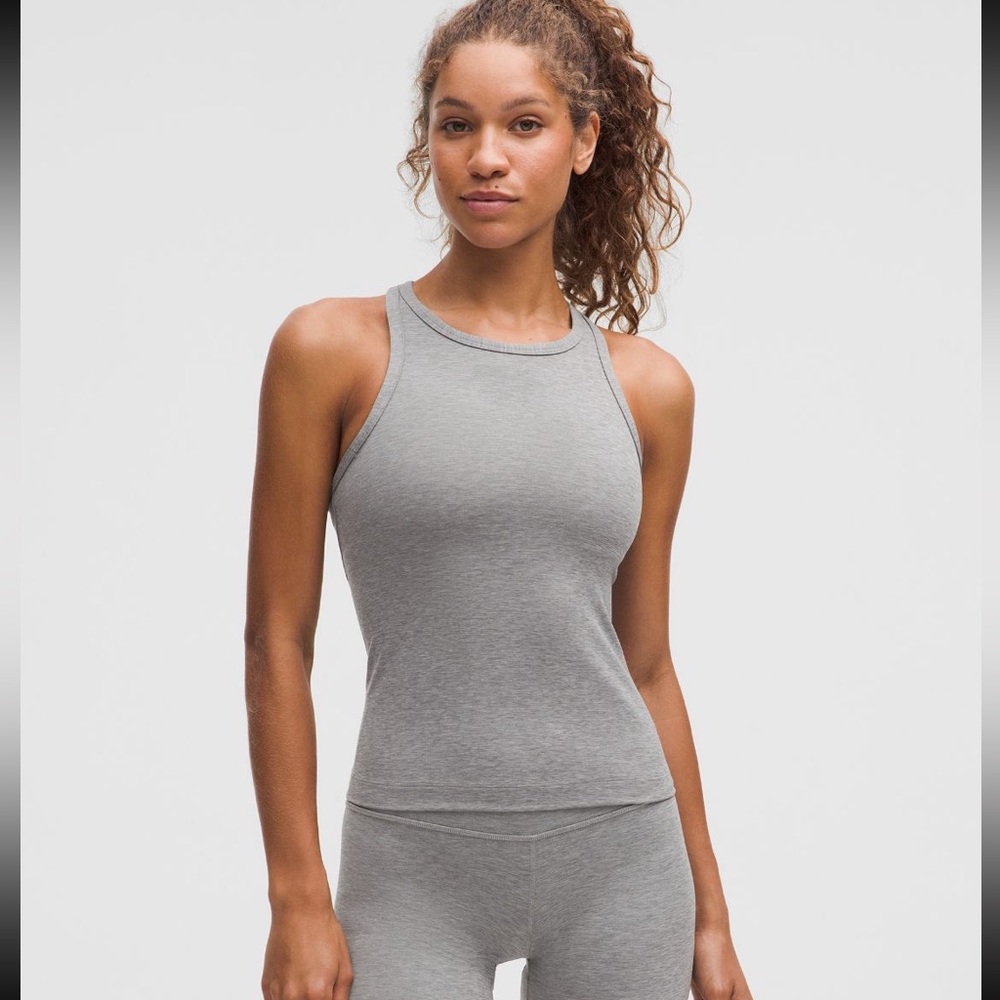 Lululemon Align Waist Length Racerback Tank Gray Size 8